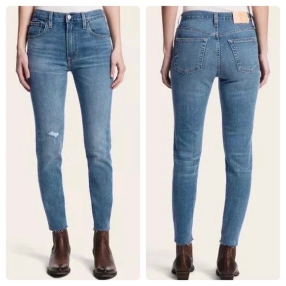 Frye Sienna Cropped Skinny Jeans Kinsey‎ Wash - Picture 1 of 12